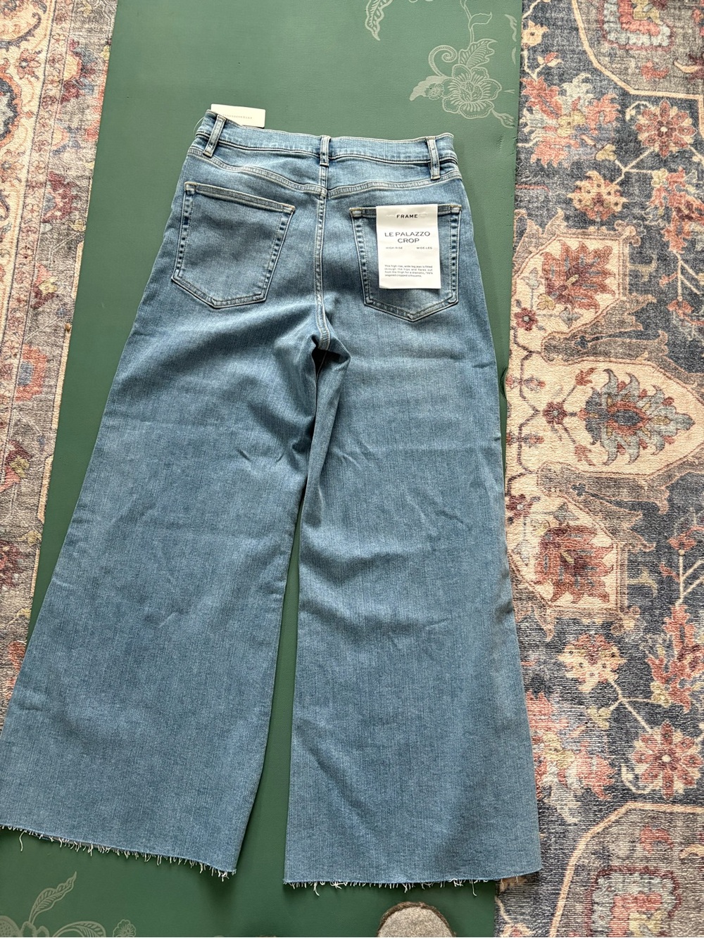 FRAME Le Palazzo High-Rise Cropped Jeans - NWT sz 30 - Picture 3 of 9